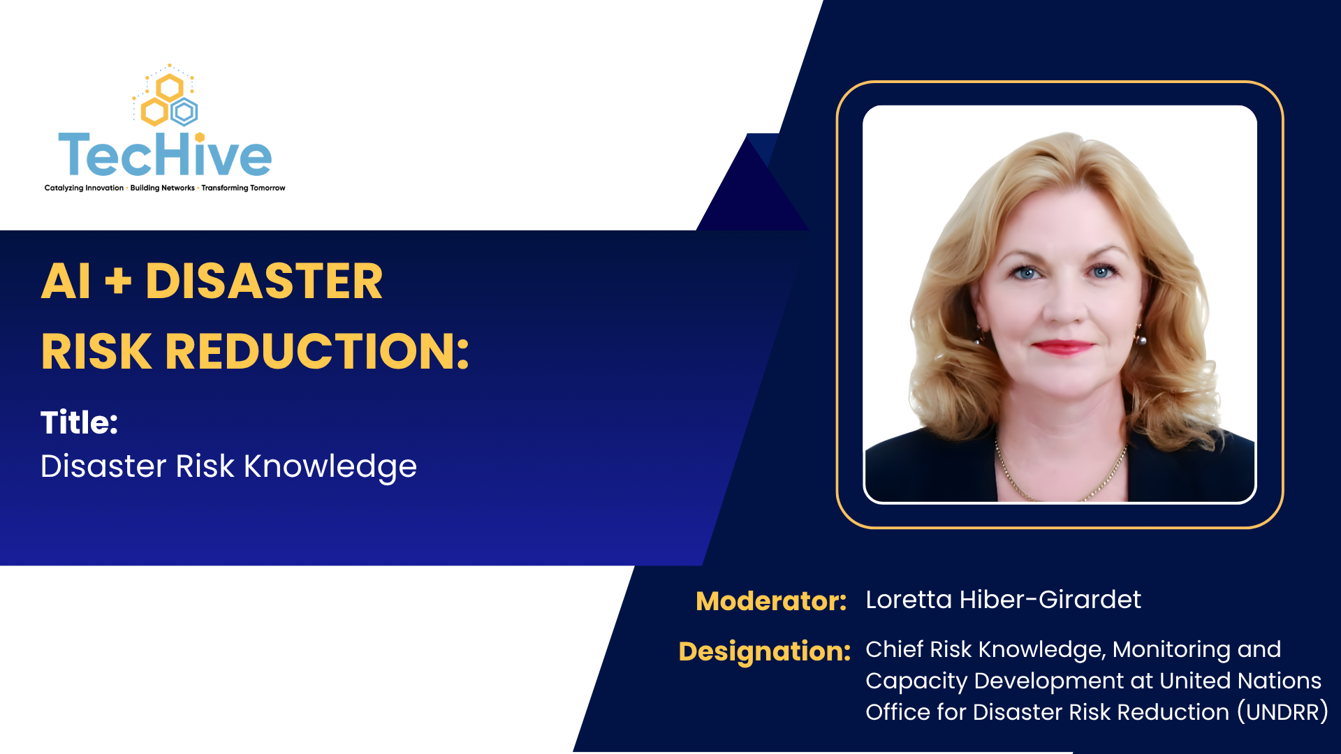 Loretta Hiber-Girardet – Chief, Risk Knowledge, UNDRR